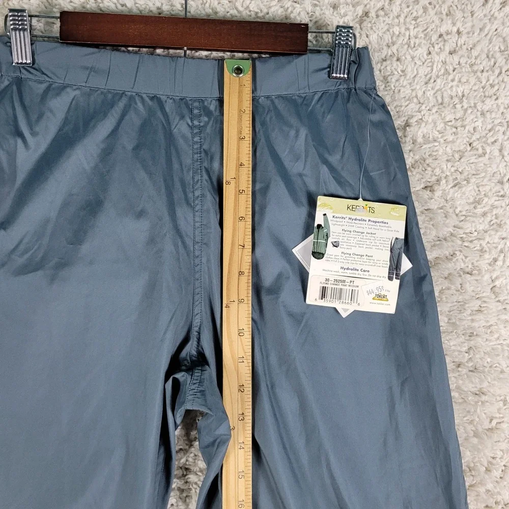 Kerrits Flying Change Pant Size Medium Blue Hydrolite Water Resistant Teflon NEW